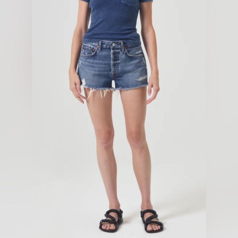AGOLDE PARKER VINTAGE CUT OFF SHORT
IN DARK SWAPMEET Size 31